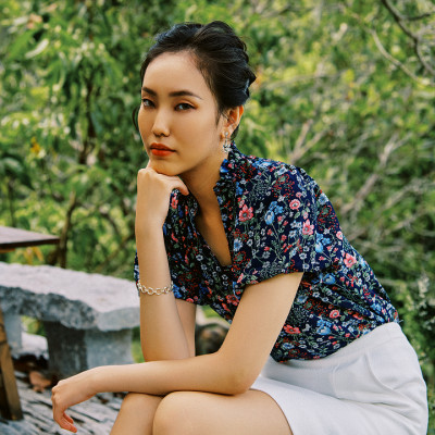 Áo Tay Phồng Điểm Ngọc TOP231 thời trang thiết kế Hity