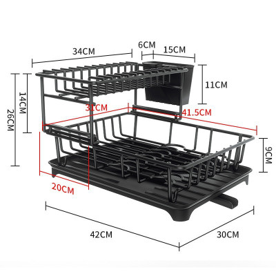 Kệ chén đa năng 2 tầng sắt sơn tĩnh điện Hobby home decor KC7