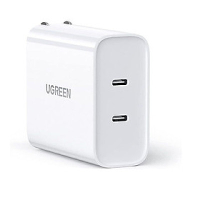 Củ sạc 36W 2 cổng PD USB type C màu trắng Ugreen 70263  CD199 Hàng Chính Hãng