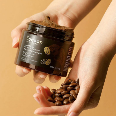 Combo Cà phê Đắk Lắk làm sạch da chết Cocoon 200ml + Son dưỡng dầu dừa Bến Tre Cocoon 5g