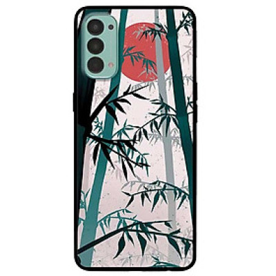 Ốp lưng dành cho Oppo Reno 4 mẫu Trúc Trăng Đỏ