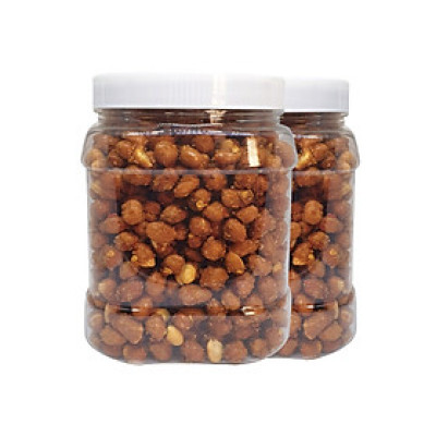 1KG ĐẬU PHỘNG RANG TỎI ỚT THƠM NGON ( 2 HŨ 500G)