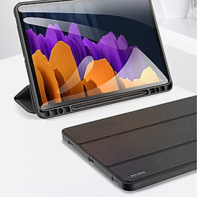 Bao Da Cho Samsung Galaxy Tab S9, S9 Plus, S9 Ultra, S9 Fe, S9 Fe Plus, Tab S8, S8 Plus/S7 Plus , S8 Ultra, Tab S7, S7 fe, Tab S6 , S6 Lite Chính Hãng Dux Ducis Domo Có Khay Đựng Bút Tiện Lợi- Hàng chính hãng 