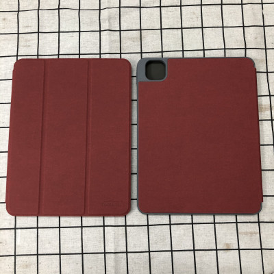 Bao da chính hãng Mutural cao cấp cho iPad Pro 11.0 2020 có khay đựng bút - Đỏ