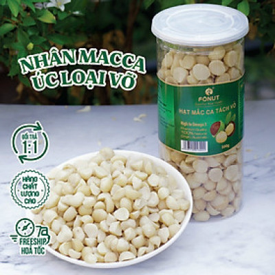 Macca tách vỏ (hũ 500gr)