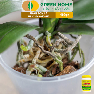 Phân Bón Lá Grow More NPK 30-10-10, GreenHome, Chai 100GR, Đẻ Nhánh Khỏe, Ra Lá Tốt
