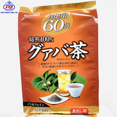 Trà lá ổi Orihiro Nhật Bản 60 gói hỗ trợ tiêu hoá, kiểm soát đường huyết
