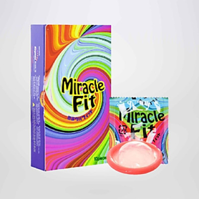 Bao cao su Sagami Miracle size 52mm hộp 5 chiếc, 10 chiếc