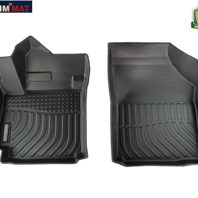 Thảm lót sàn xe ô tô Suzuki XL7/ Suzuki Ertigar (3 hàng ghế) Nhãn hiệu Macsim chất liệu nhựa TPE cao cấp màu đen