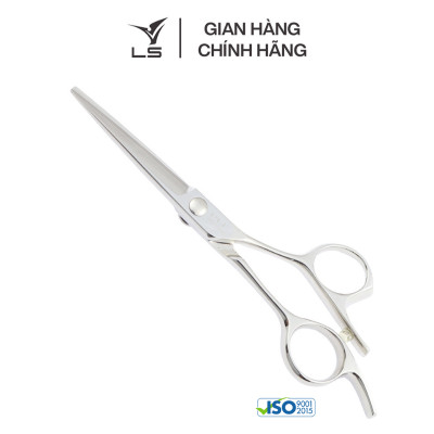 Kéo cắt tóc LS lưỡi thẳng quai offset vênh đỡ ngón cố định PFL