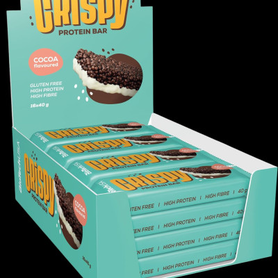 Bánh BioTech USA Crispy Protein Bar (40g, 16 bánh), Bánh Bổ Sung Protein, Phục Hồi và Phát Triển Cơ