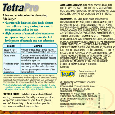 Thức ăn cá Tetra TetraPro Tropical Color Crisps dinh dưỡng tăng màu tiêu hóa cá tép cảnh