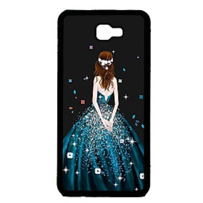 Ốp in cho Samsung Galaxy J5 Prime Cô Gái Váy Xanh - Hàng chính hãng