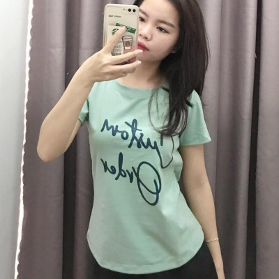 Áo thun nữ in chữ, cổ tròn Emspo ATS0505