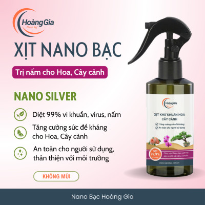 Xịt Trị Nấm Cây & Hoa Nano Bạc Hoàng Gia Khử Khuẩn Cho Cây Cảnh, Hoa Lan, Hoa Hồng - 200ml