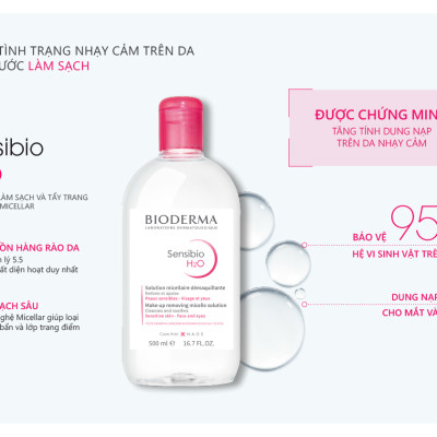 Tẩy Trang Bioderma Sensibio H2O (500ml)