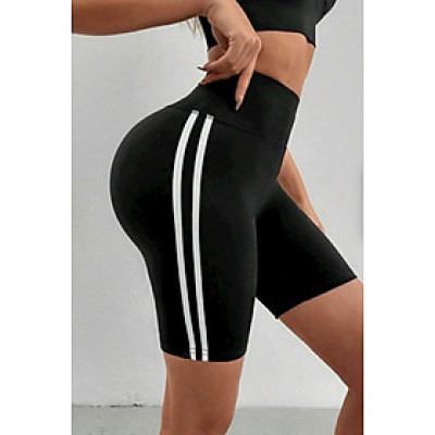 Quần lỡ nữ ôm body đa năng phối sọc