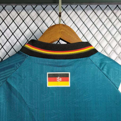 Áo Bóng Đá Retro Tuyển Đức 1996 - Sân Khách bản cao cấp vải Cotton Polyester