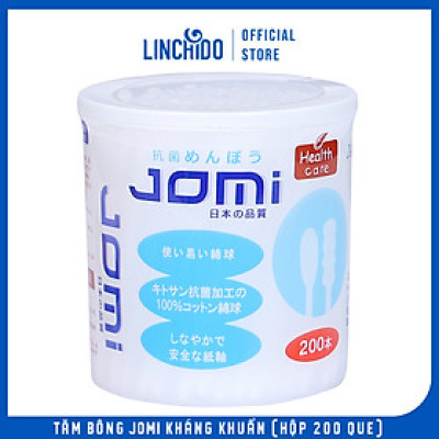 Tăm Bông JOMI Kháng Khuẩn (Hộp 200 que)