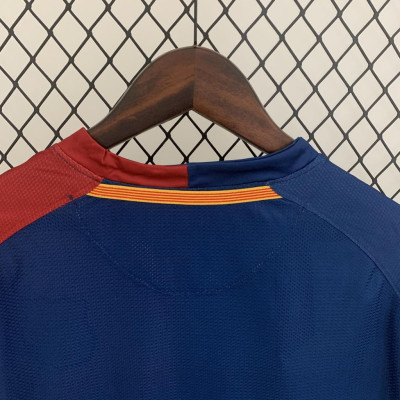 Áo Bóng Đá Retro Barcelona 2008 Dài Tay - Sân Nhà bản cao cấp vải Cotton Polyester