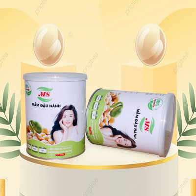 Mầm Đậu Nành Nguyên Xơ (MS) Tăng Vòng 1, Cải Thiện Nội Tiết Phụ Nữ (500g)