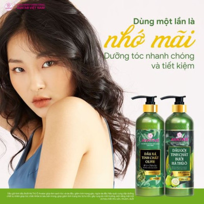 Dầu Gội - Xả Chiết Xuất Tinh Chất Olive Avatar Shampoo (Chai 800 mL)