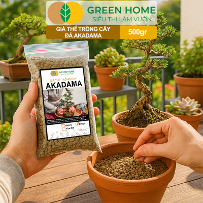 Đất Akadama Mềm Greenhome, Giá Thể Bonsai, Kiểng Lá, Sen Đá, Phân Nền Thủy Sinh, Nhiều Dưỡng Chất