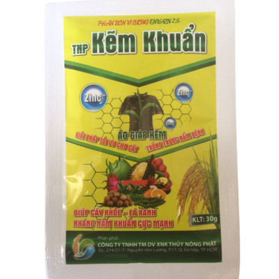 Phân bón lá KẼM KHUẨN cung cấp vi lượng giúp cây khỏe lá xanh kháng bệnh và nấm