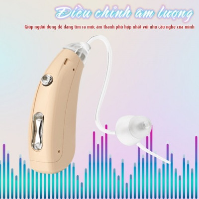 Máy trợ thính không dây pin sạc Axon A-318 - Tặng kèm hộp đựng máy, có bộ lọc tiếng ồn