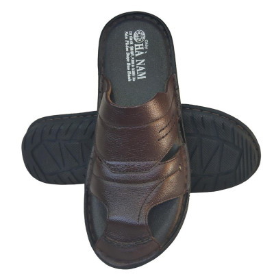 Dép Bít Mũi Nam Da Bò Thật TiTi ĐÔ Cao Cấp GSB2084d