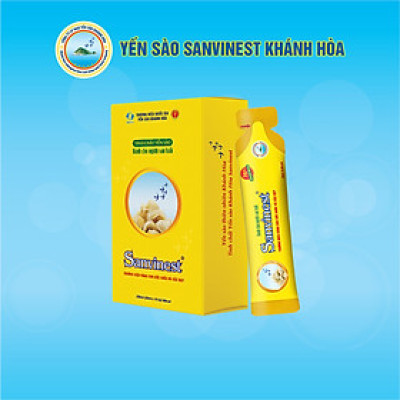 Tinh chất Yến sào Khánh Hòa Sanvinest dành cho người cao tuổi Hộp 10 túi 25ml - 512H10