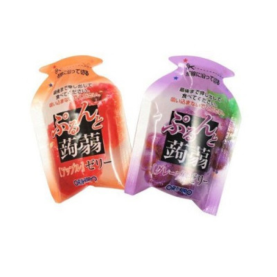 Combo 6 gói Thạch trái cây Orihiro vị Nho tím & Táo đỏ 240gr