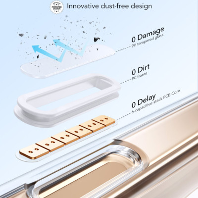 Ốp lưng sạc từ tính chân đế, có nút Camera Control ESR Classic Hybrid Case (Camera Control) cho iPhone 16 Promax_ Hàng Chính Hãng