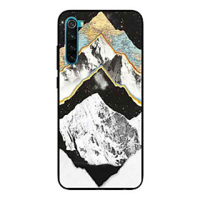 Ốp Lưng in cho Xiaomi Redmi Note 8 Mẫu NỀN Núi Vũ Trụ - Hàng Chính Hãng