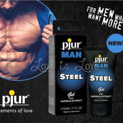 Gel dưỡng tăng cường sinh lý nam Pjur Man Steel 50ml kéo dài thời gian quan hệ, tăng cường dương và lưu thông máu
