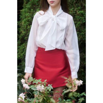 DOTTIE - Chân váy ngắn vải taffta S0147