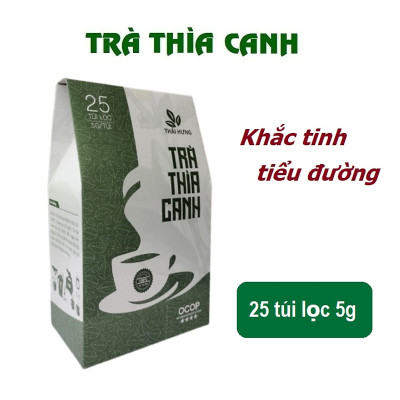 Combo 07 hộp Trà Thìa canh Thái Hưng 25 túi lọc x 5g - Khắc tinh của bệnh tiểu đường