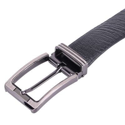Dây nịt nam da đà điểu màu đen HJ4401-13-17-33-43-58 