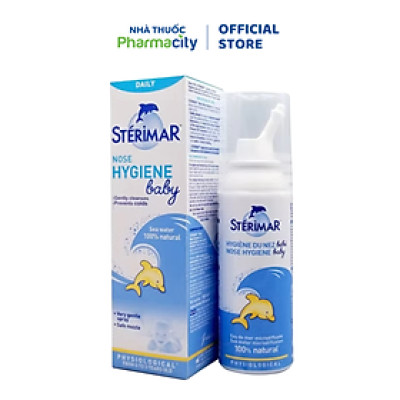 Dung dịch nước muối xịt mũi cho trẻ em Sterimar (50ml)