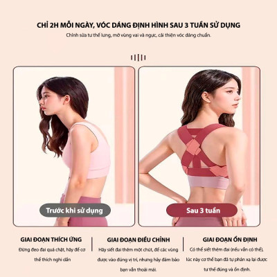  Đai chống gù định hình vùng lưng bảo vệ vòng 1 hiệu quả