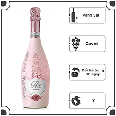 Rượu Vang nổ Ý Casa Burti Flute En Rosé