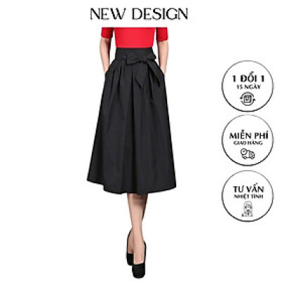 Chân Váy Xòe New Design Dáng Midi Dài Qua Gối Duyên dáng