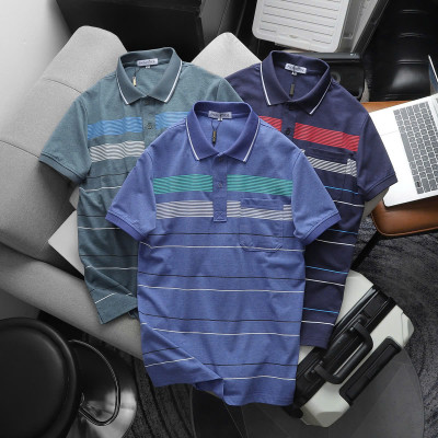 Áo thun polo Pack sọc túi thời trang, cotton muối mịn mát - FORMEN SHOP - FMPS243