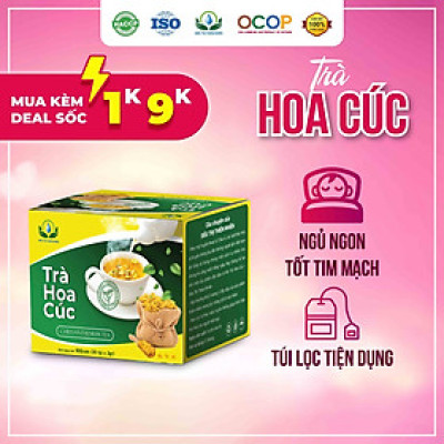 Trà Hoa Cúc hộp 30 x 3gram Túi Lọc của Siêu Thị Thiên Nhiên