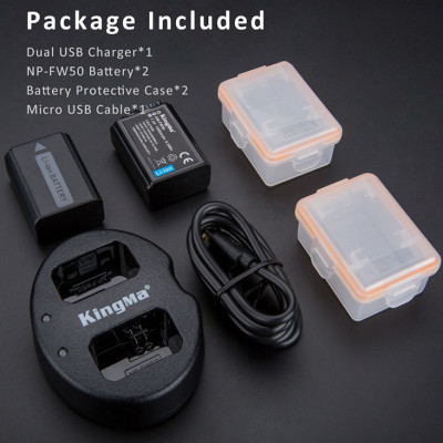 1 pin 1 sạc Kingma cho Sony NP-FW50, Hàng chính hãng