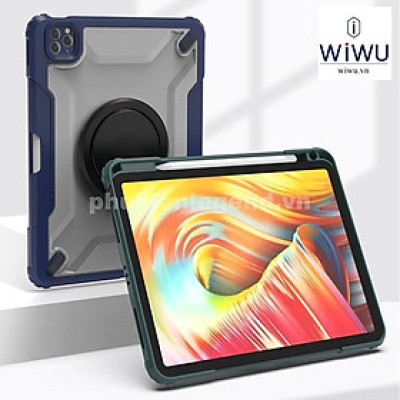 Ốp Lưng Kèm giá đỡ Cho iPad Air 6 11inch M2 2024 hiệu WIWU Mecha Rotative Stand Case - Hàng chính hãng
