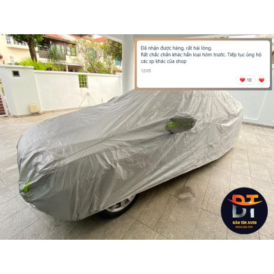 Bạt che kín bảo vệ xe ô tô Hyundai Tucson tráng bạc cao cấp, vải bông chống xước 3 lớp vải dù Oxford , bạt oto