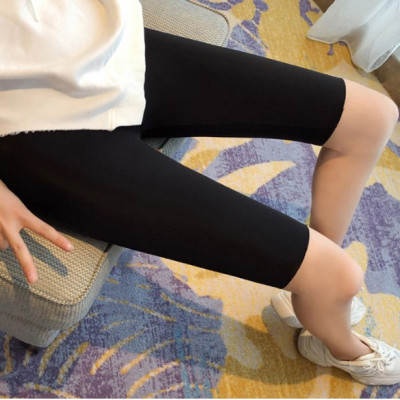 Quần Tregging, Quần Short Tập Yoga Cho Mẹ Bầu Mặc Hè Thu Chất Liệu Thun Lạnh Có Chun Chỉnh Và Đáp Bụng