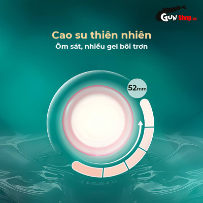 Bao cao su Shell Dino Spino - Hộp 2 cái - 1 bao 2 vòng gai, bi nổi lớn + 1 bao Shell Performax