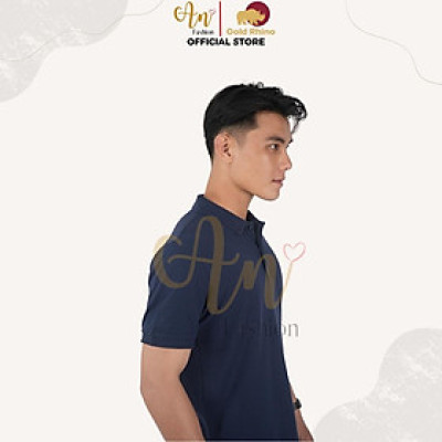 Áo Polo Nam Màu Xanh Đen Cao Cấp 100% Cotton, Thoáng Mát, Kháng Khuẩn - Gold Rhino